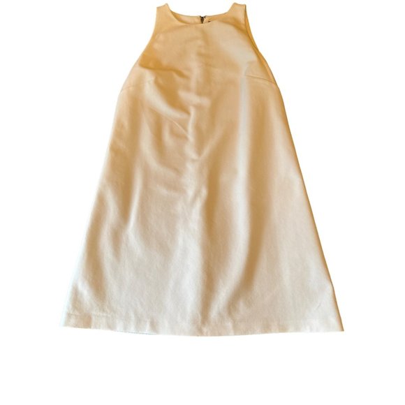 Alice + Olivia Employed White Sleeveless Mini Shift Dress Size 8 - Picture 1 of 6